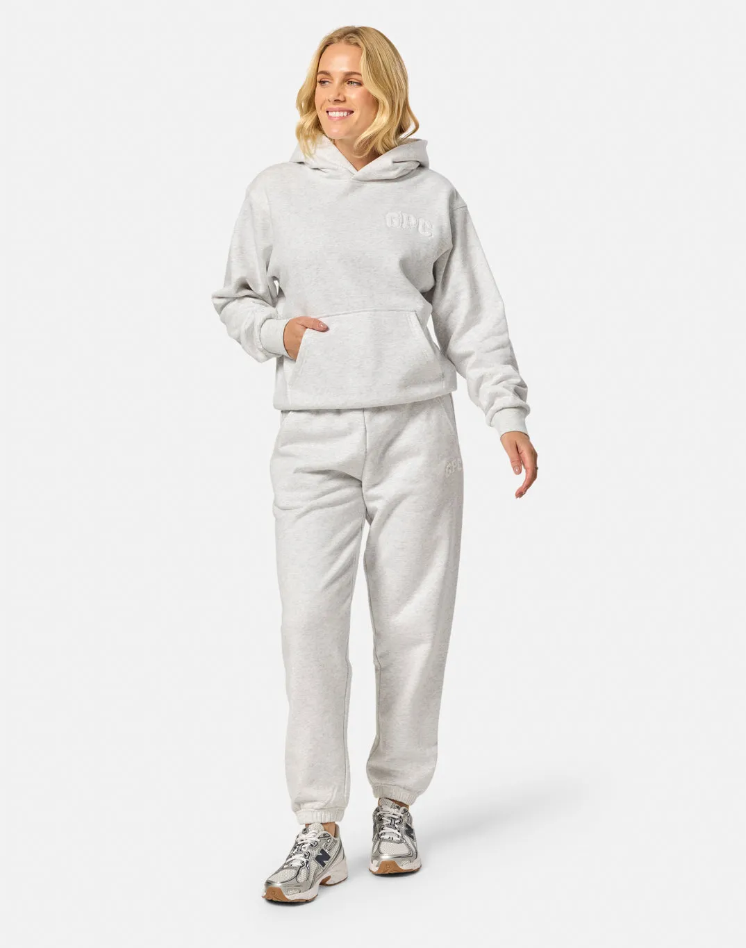 Cascade Hoodie in White Marl sold by Gym+Coffee product image thumbnail 5