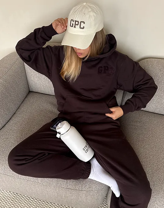 Cascade Hoodie in Mocha Bean sold by Gym+Coffee