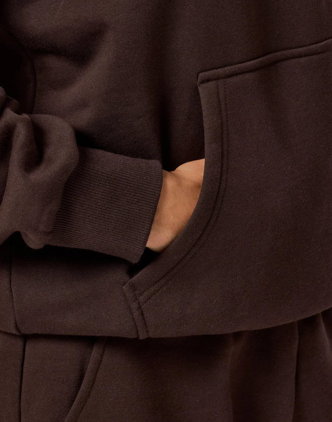 Cascade Hoodie in Mocha Bean sold by Gym+Coffee product image thumbnail 5