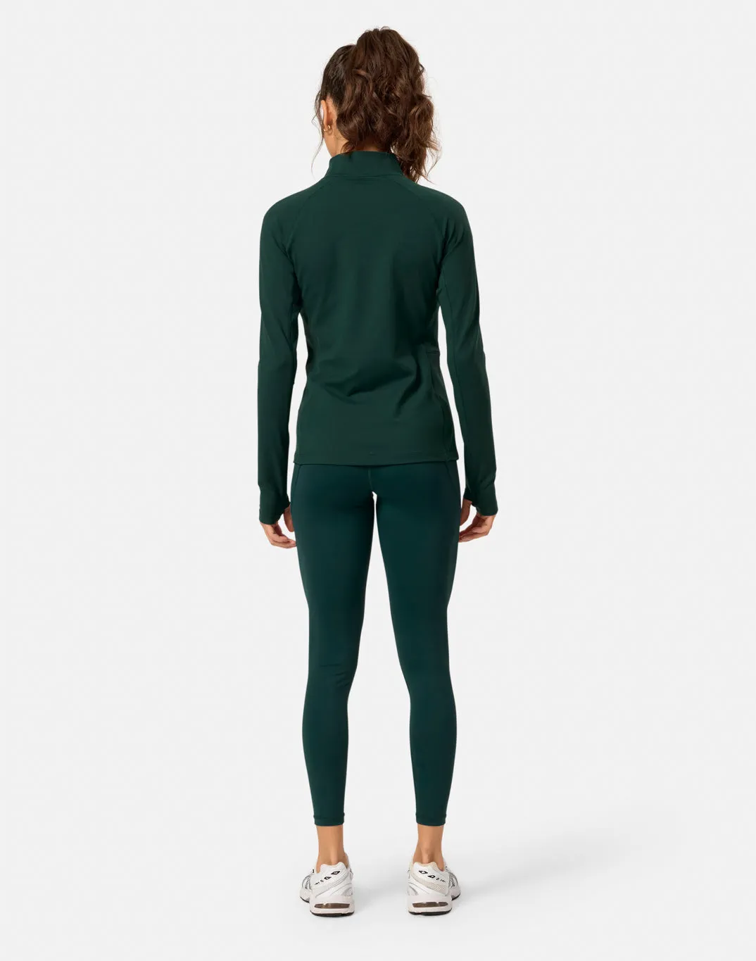 Relentless 1/4 Zip in Amazon Green sold by Gym+Coffee product image thumbnail 4
