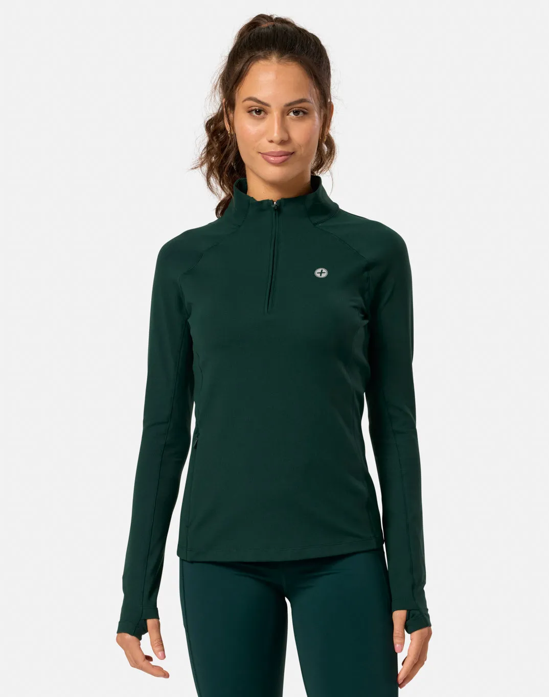 Relentless 1/4 Zip in Amazon Green sold by Gym+Coffee product image thumbnail 5