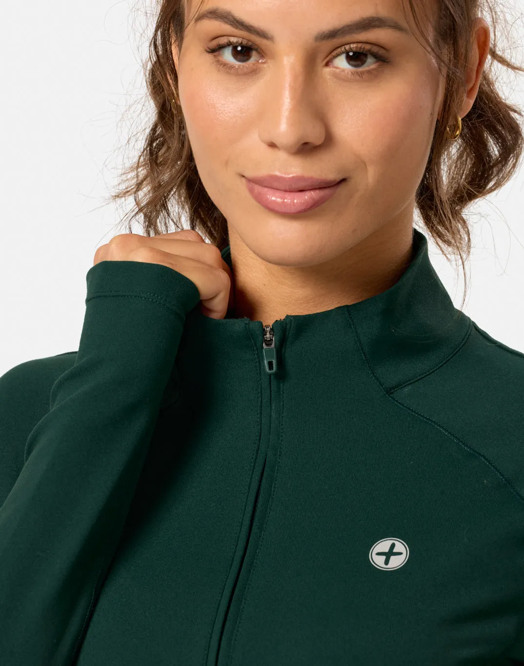 Relentless 1/4 Zip in Amazon Green sold by Gym+Coffee product image thumbnail 2