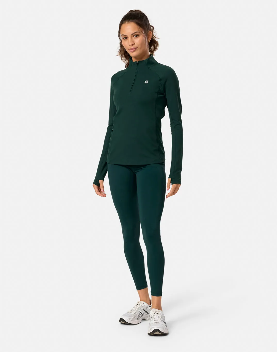 Relentless 1/4 Zip in Amazon Green sold by Gym+Coffee product image thumbnail 3