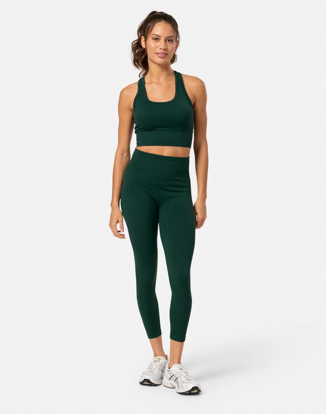 Lotus Lounge 7/8 Legging in Amazon Green sold by Gym+Coffee product image thumbnail 3