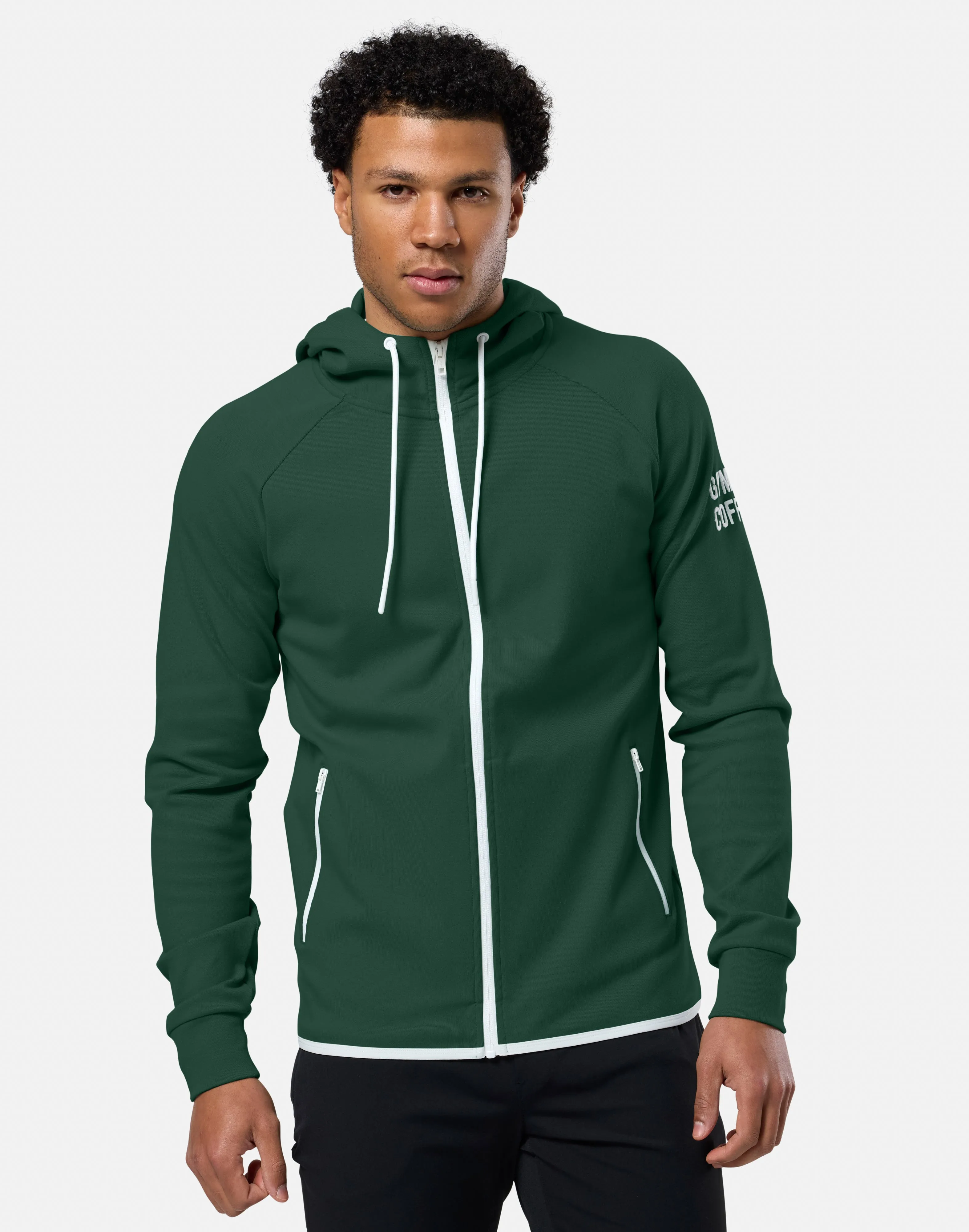 Chill Zip Hoodie in Amazon Green sold by Gym+Coffee product image thumbnail 2