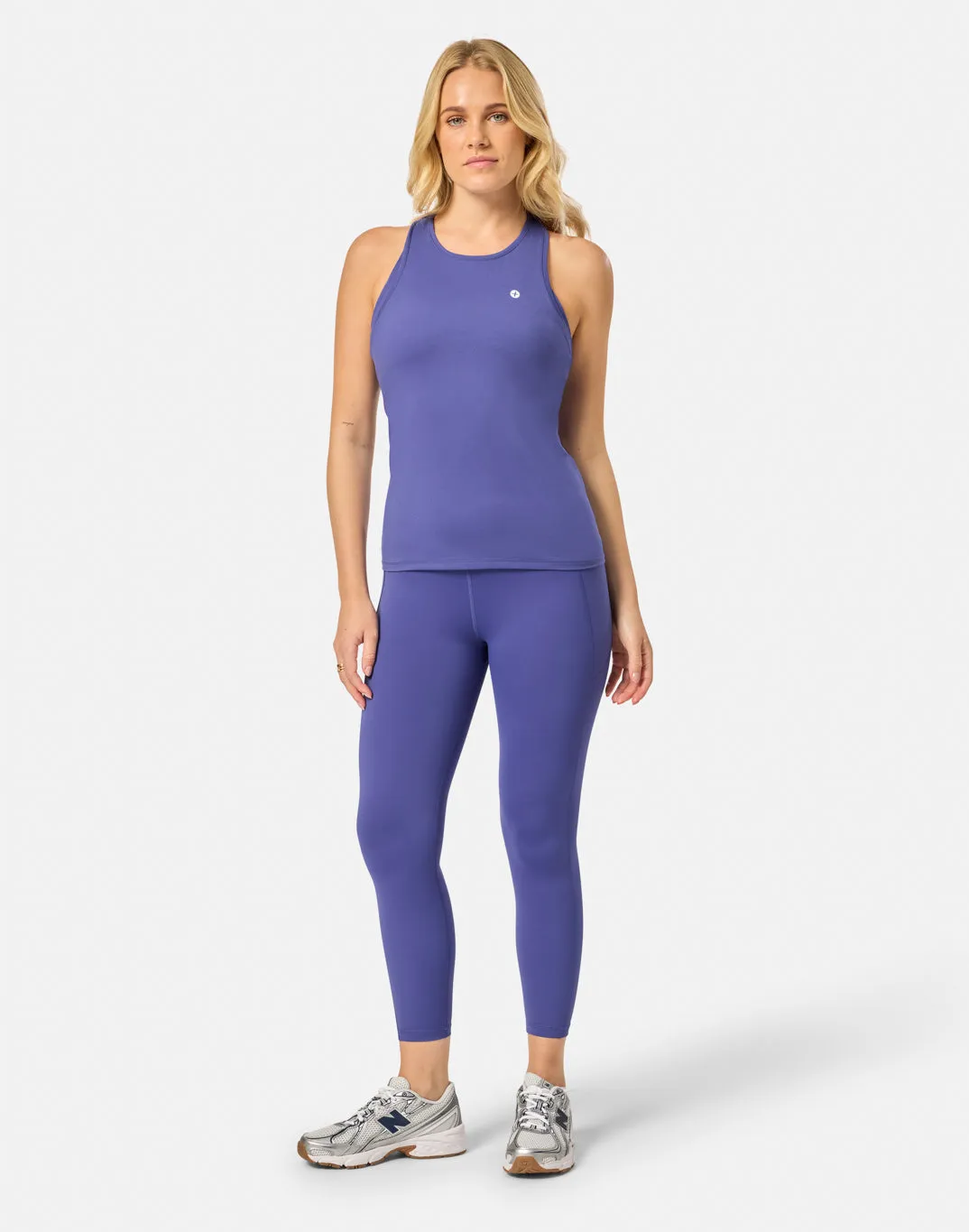 Relentless Racer Back Vest in Violet Smoke sold by Gym+Coffee product image thumbnail 4