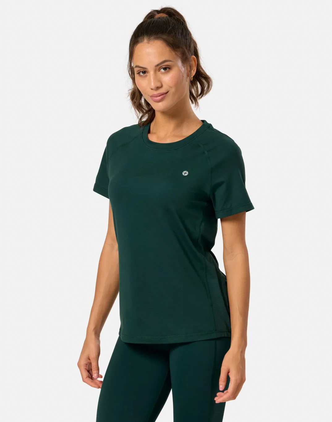 Relentless Tee in Amazon Green sold by Gym+Coffee