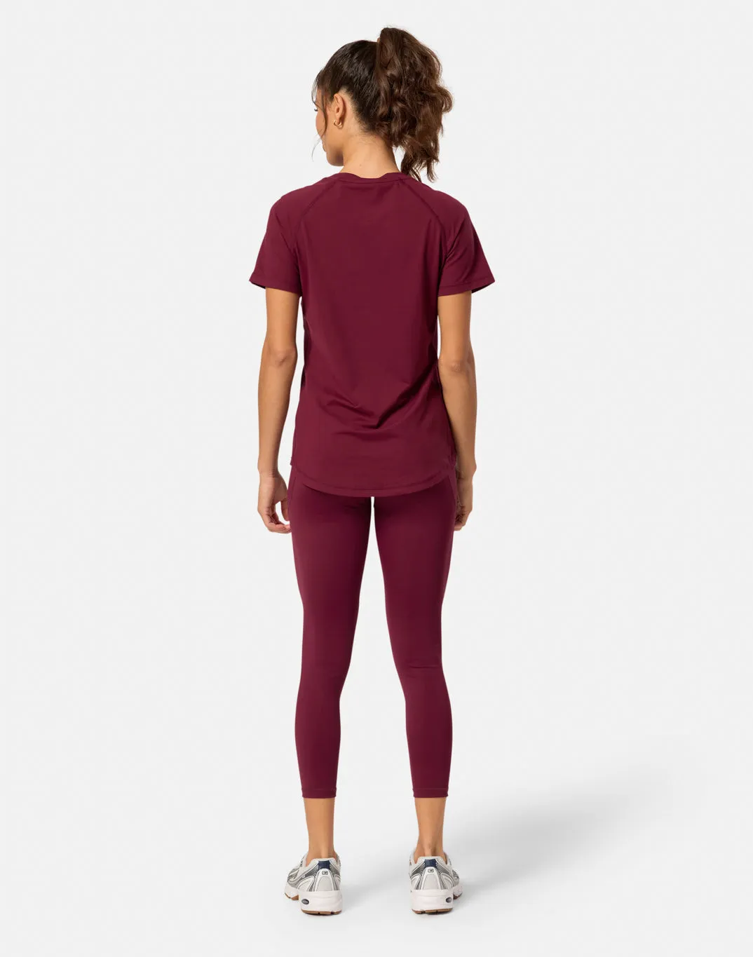 Relentless Tee in Cherry Crush sold by Gym+Coffee product image thumbnail 4