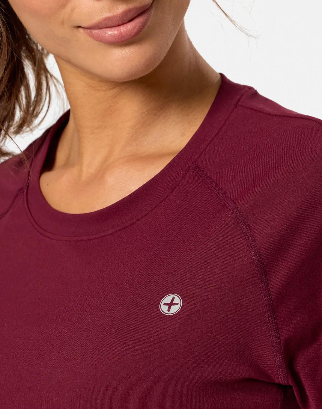 Relentless Tee in Cherry Crush sold by Gym+Coffee product image thumbnail 5