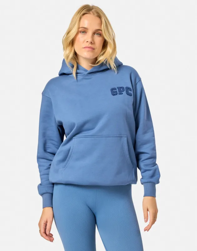 Cascade Hoodie in Oasis Blue sold by Gym+Coffee