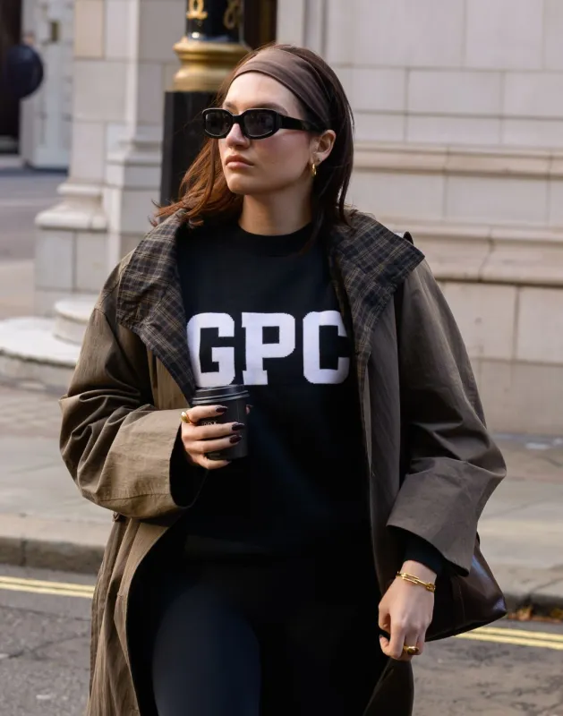 Knit Crew in Black sold by Gym+Coffee