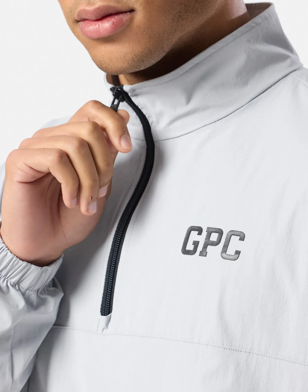 GPC Train Half Zip Jacket in Stone Grey sold by Gym+Coffee product image thumbnail 5