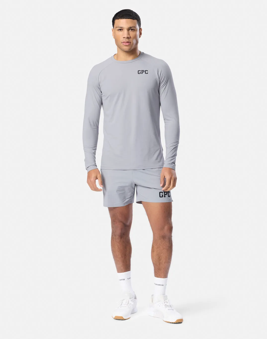 GPC Train Long Sleeve in Stone Grey sold by Gym+Coffee product image thumbnail 5