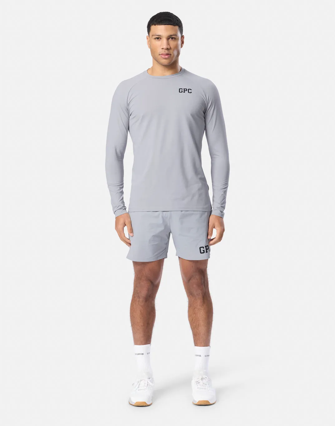 GPC Train Long Sleeve in Stone Grey sold by Gym+Coffee product image thumbnail 2