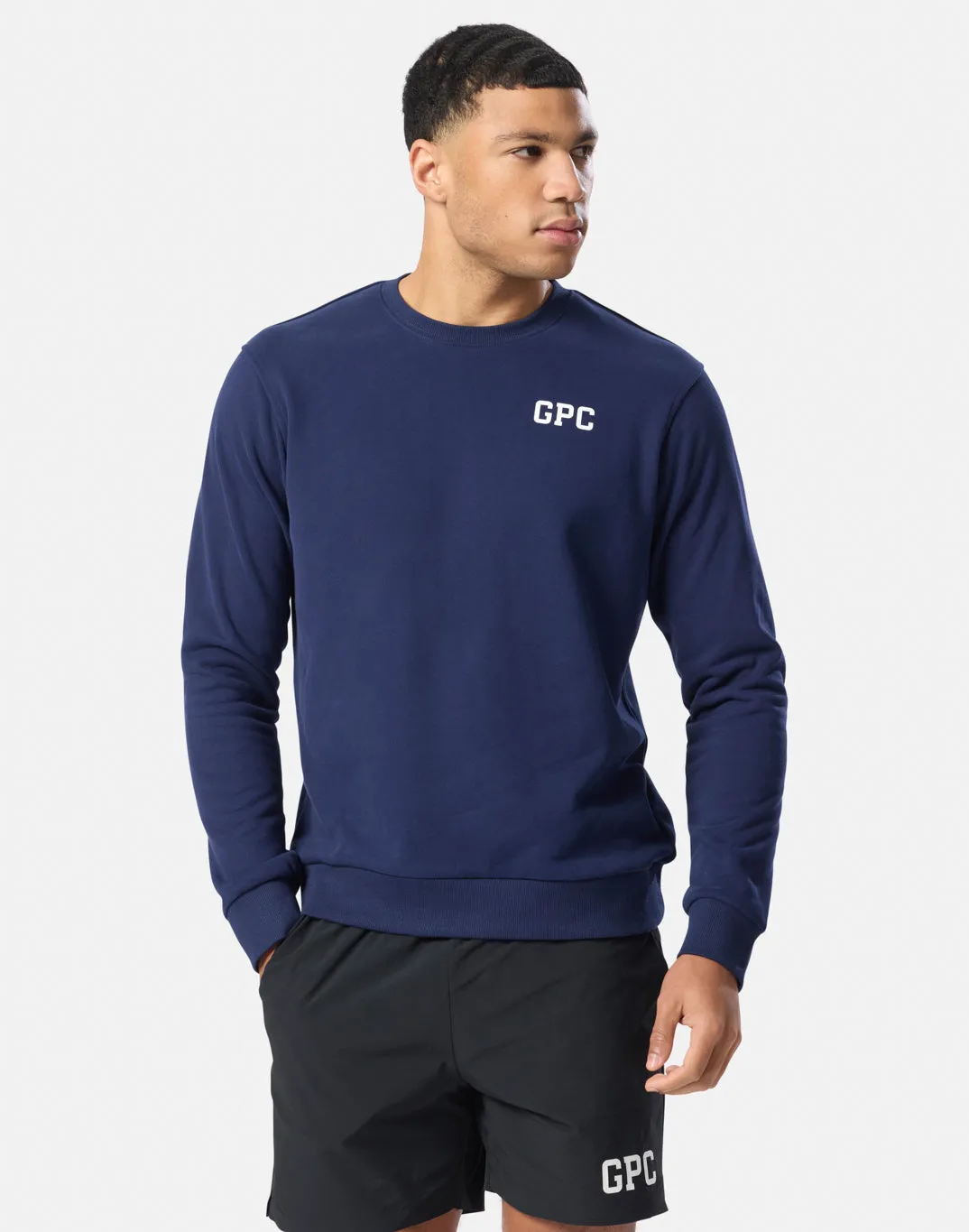 GPC Train Sweatshirt in Twilight Navy sold by Gym+Coffee
