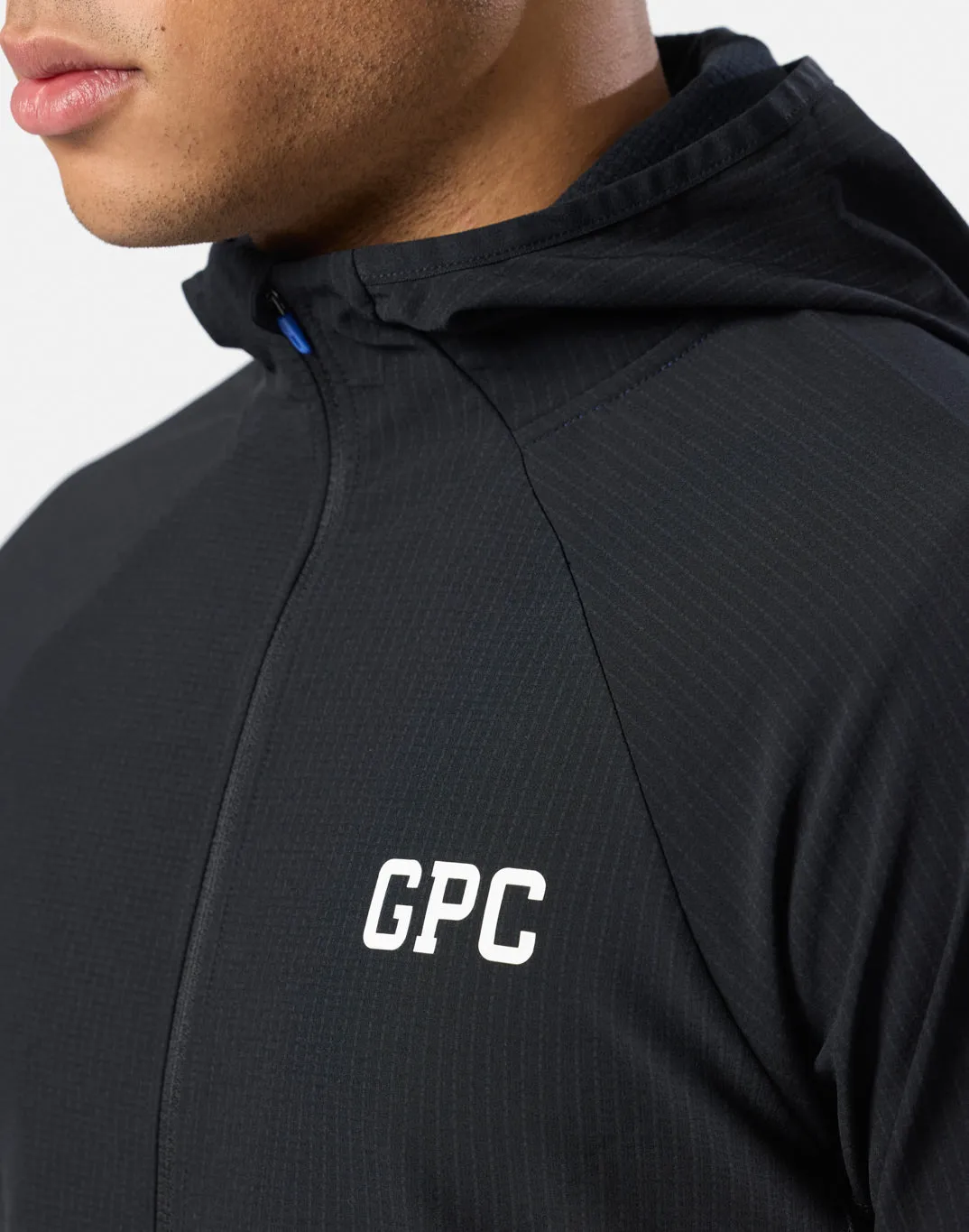 GPC Train Hooded Midlayer in Black sold by Gym+Coffee product image thumbnail 5