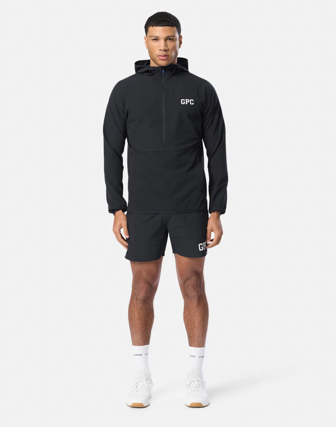 GPC Train Hooded Midlayer in Black sold by Gym+Coffee product image thumbnail 3