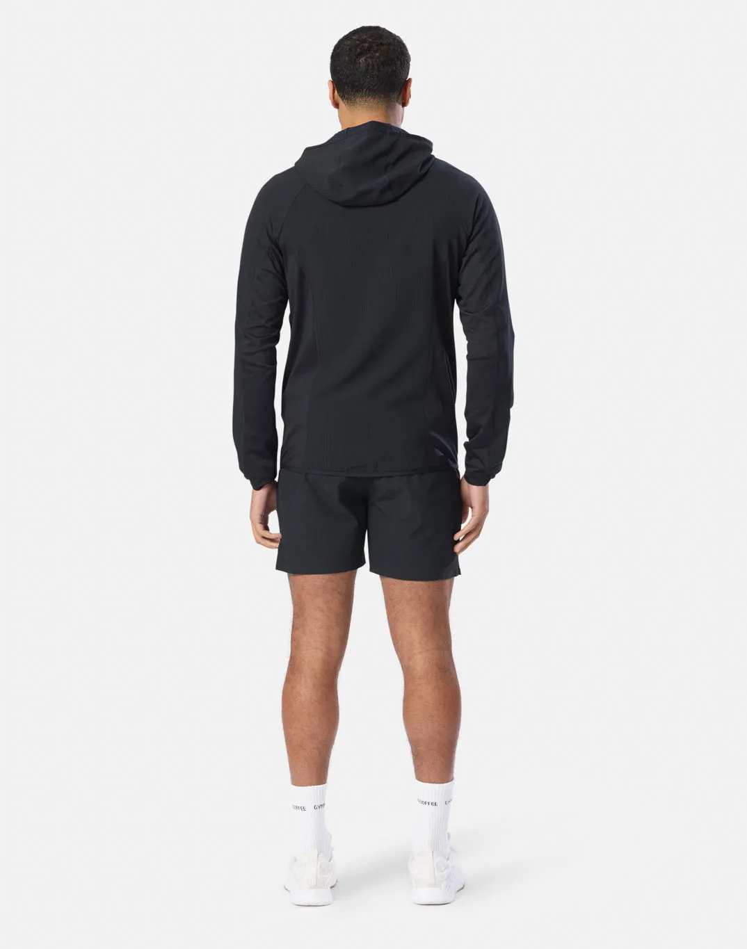 GPC Train Hooded Midlayer in Black sold by Gym+Coffee product image thumbnail 4