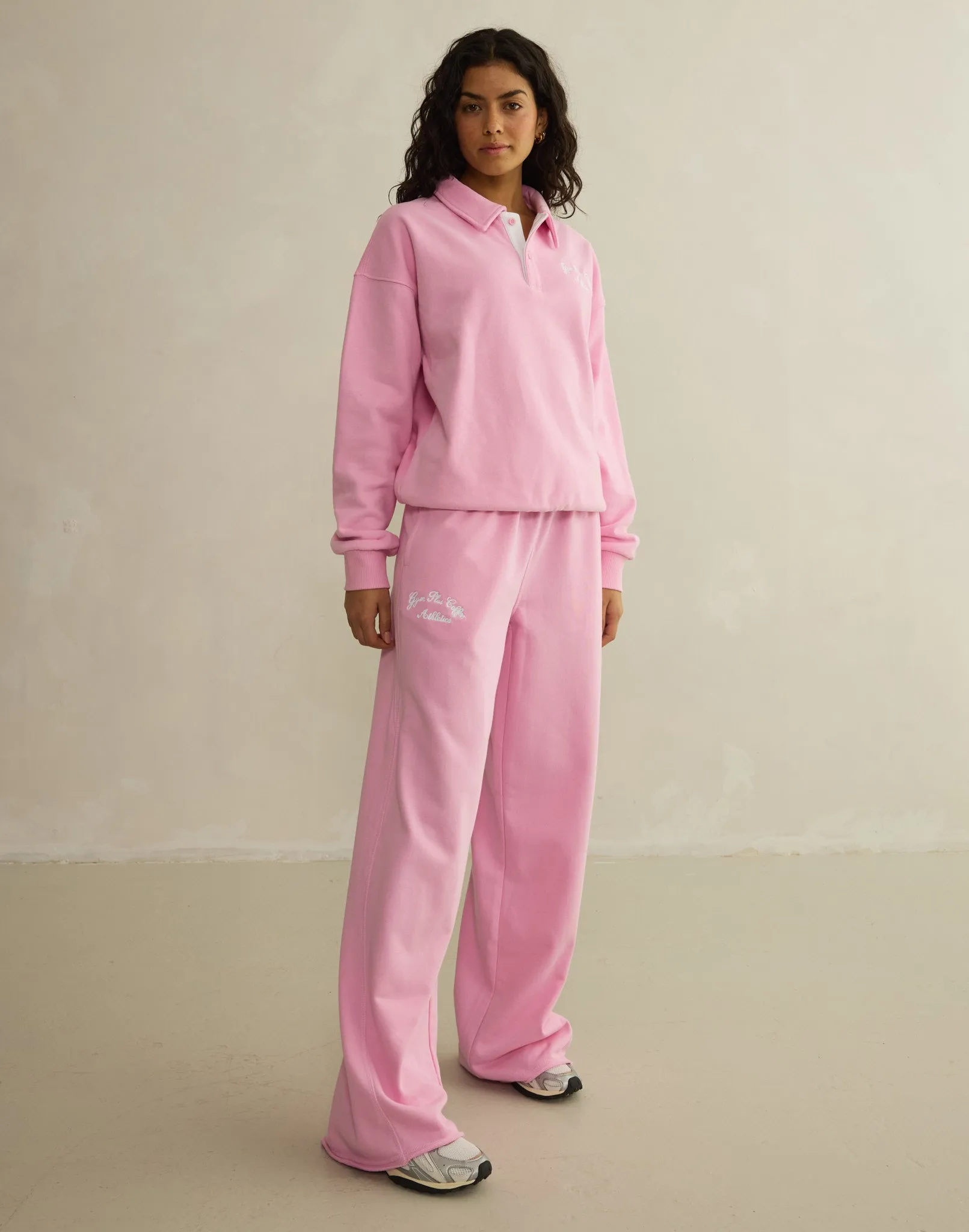 Daily Collared Sweatshirt in Pink Blossom sold by Gym+Coffee product image thumbnail 3
