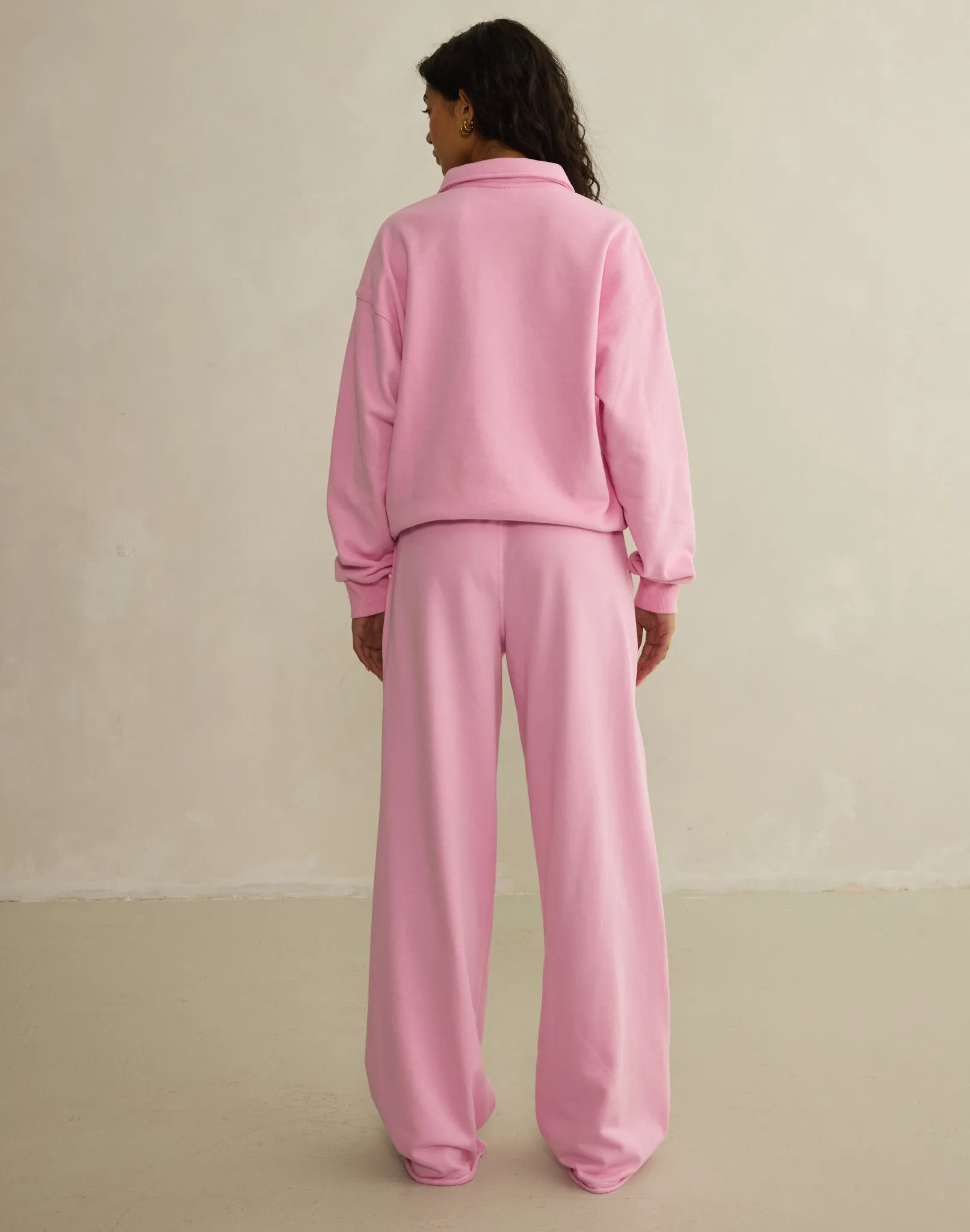 Daily Collared Sweatshirt in Pink Blossom sold by Gym+Coffee product image thumbnail 4
