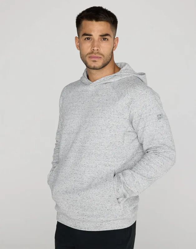 Textured Hoodie in Heather Grey sold by Gym+Coffee