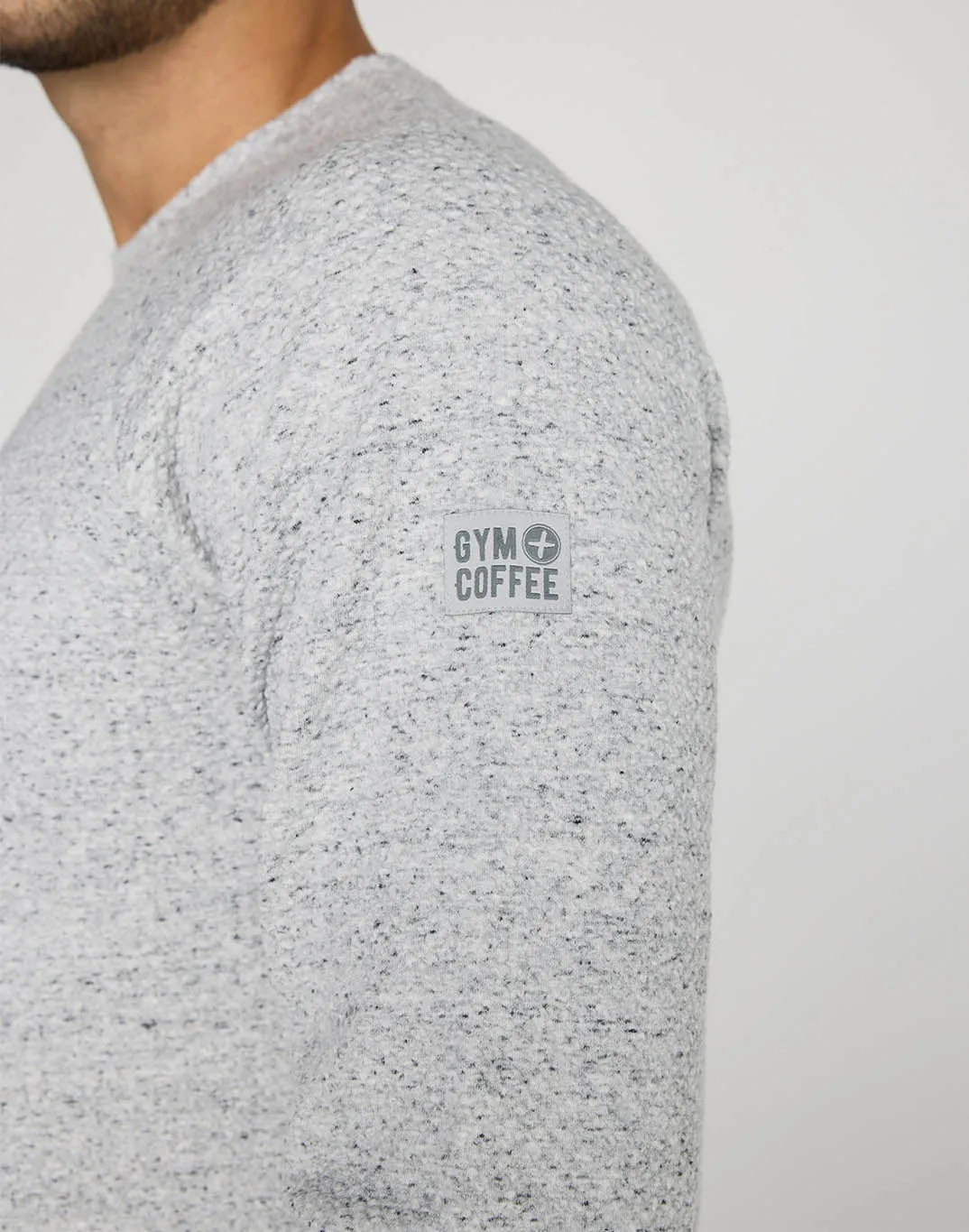 Textured Sweatshirt in Heather Grey sold by Gym+Coffee product image thumbnail 3