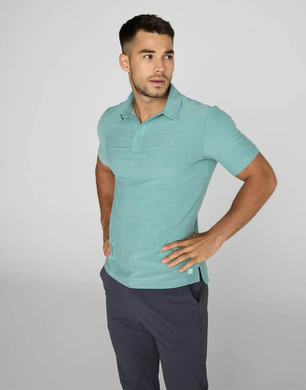 Daily Polo in Fresh Green sold by Gym+Coffee product image thumbnail 2