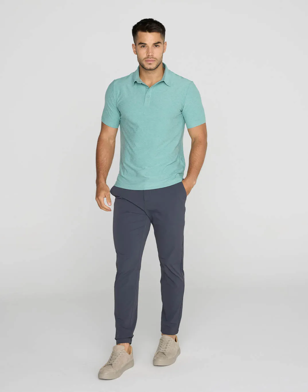 Daily Polo in Fresh Green sold by Gym+Coffee product image thumbnail 3