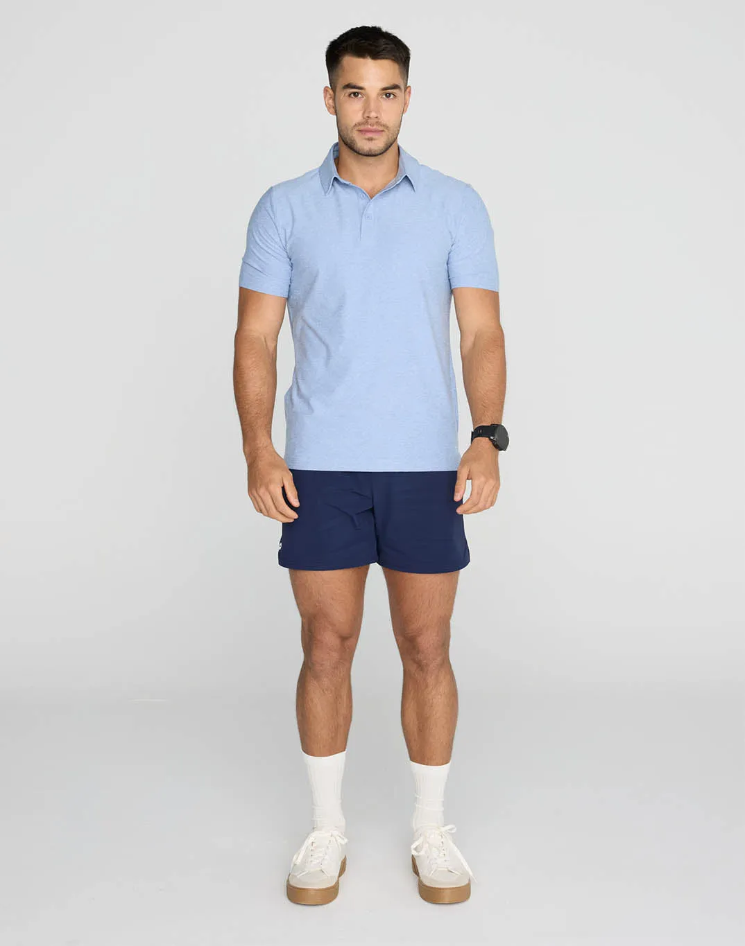 Daily Polo in Cool Blue sold by Gym+Coffee product image thumbnail 5