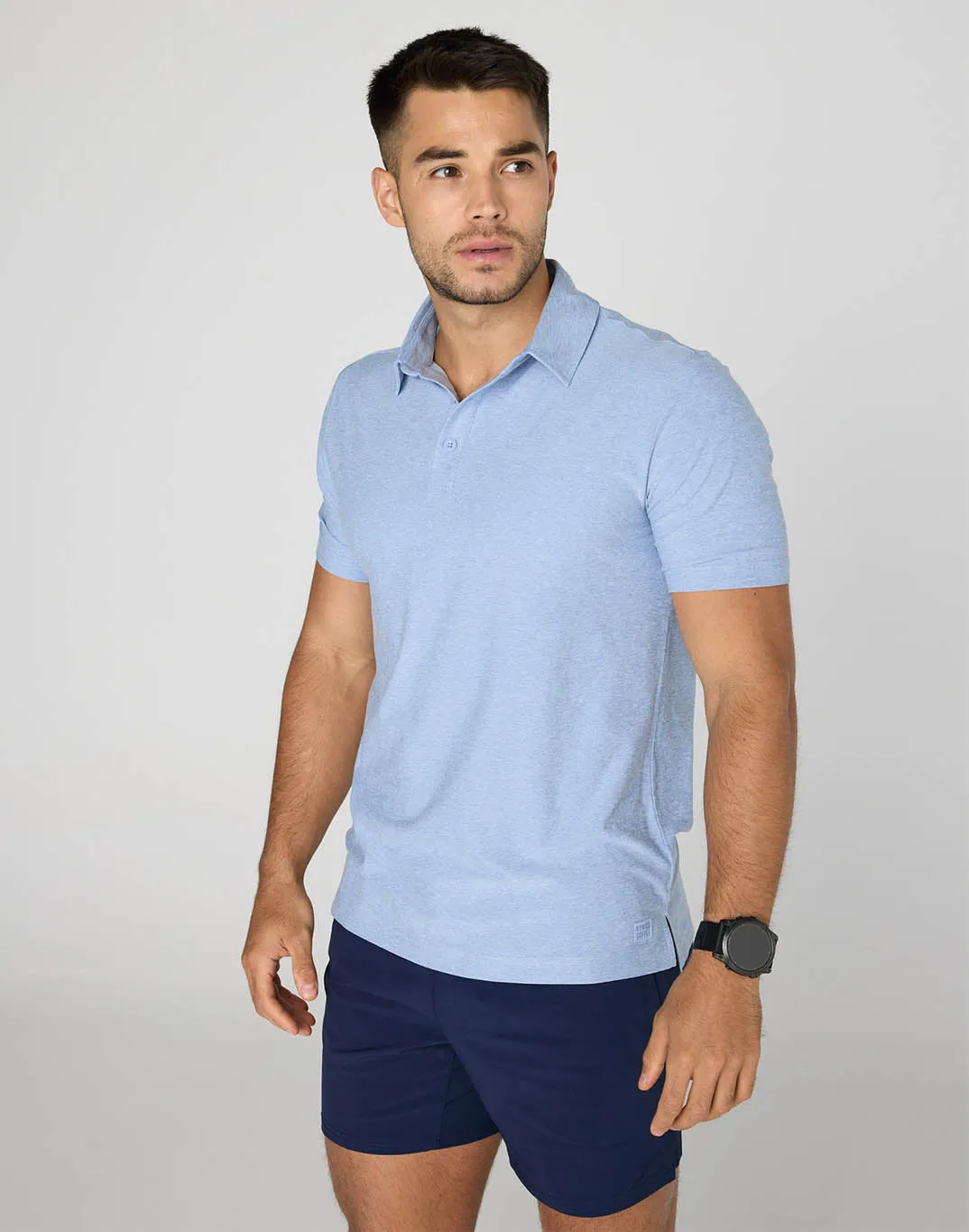 Daily Polo in Cool Blue sold by Gym+Coffee product image thumbnail 4