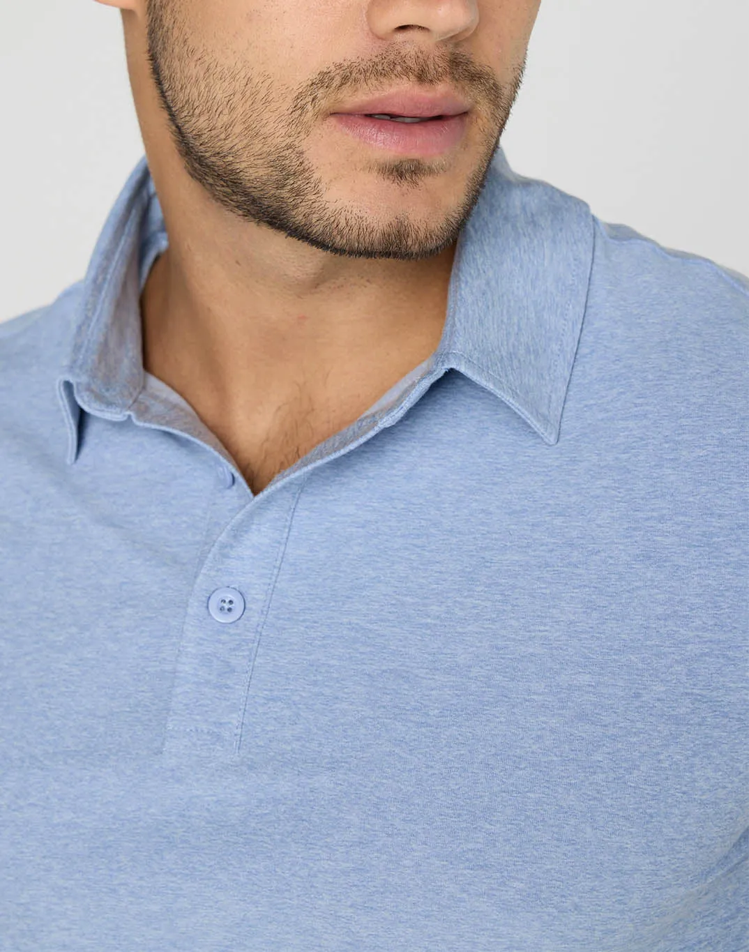 Daily Polo in Cool Blue sold by Gym+Coffee product image thumbnail 2