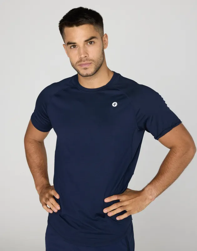 Relentless Tee in Twilight Navy made by Gym+Coffee