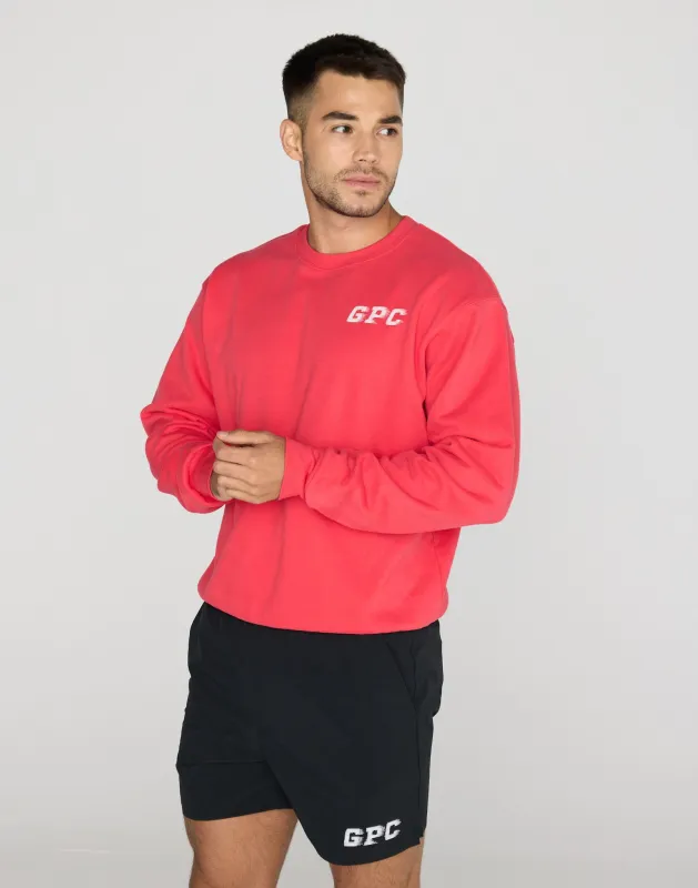GPC Speed Sweatshirt in Power Red made by Gym+Coffee