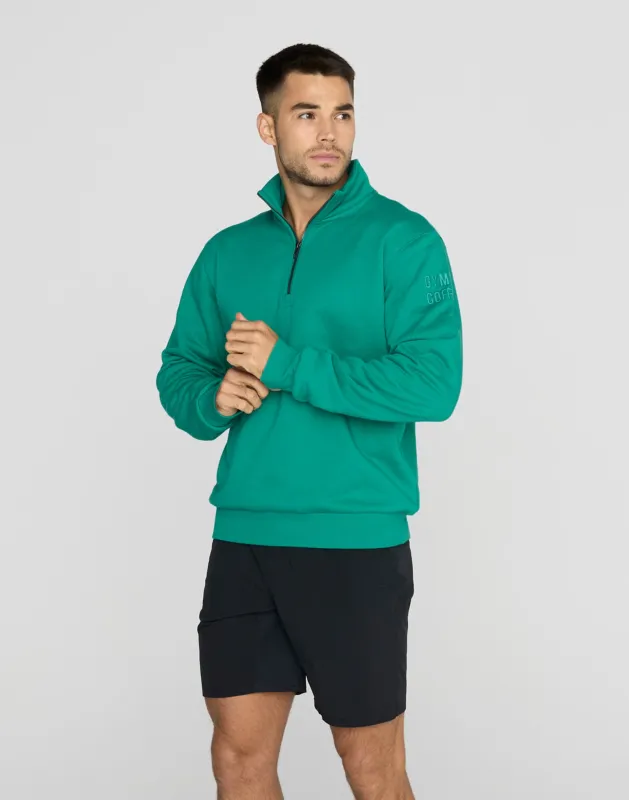 Clubhouse Half Zip in Sprint Green made by Gym+Coffee