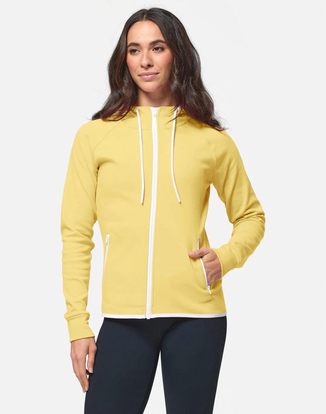 Chill Zip Hoodie in Lemon Sorbet sold by Gym+Coffee product image thumbnail 5