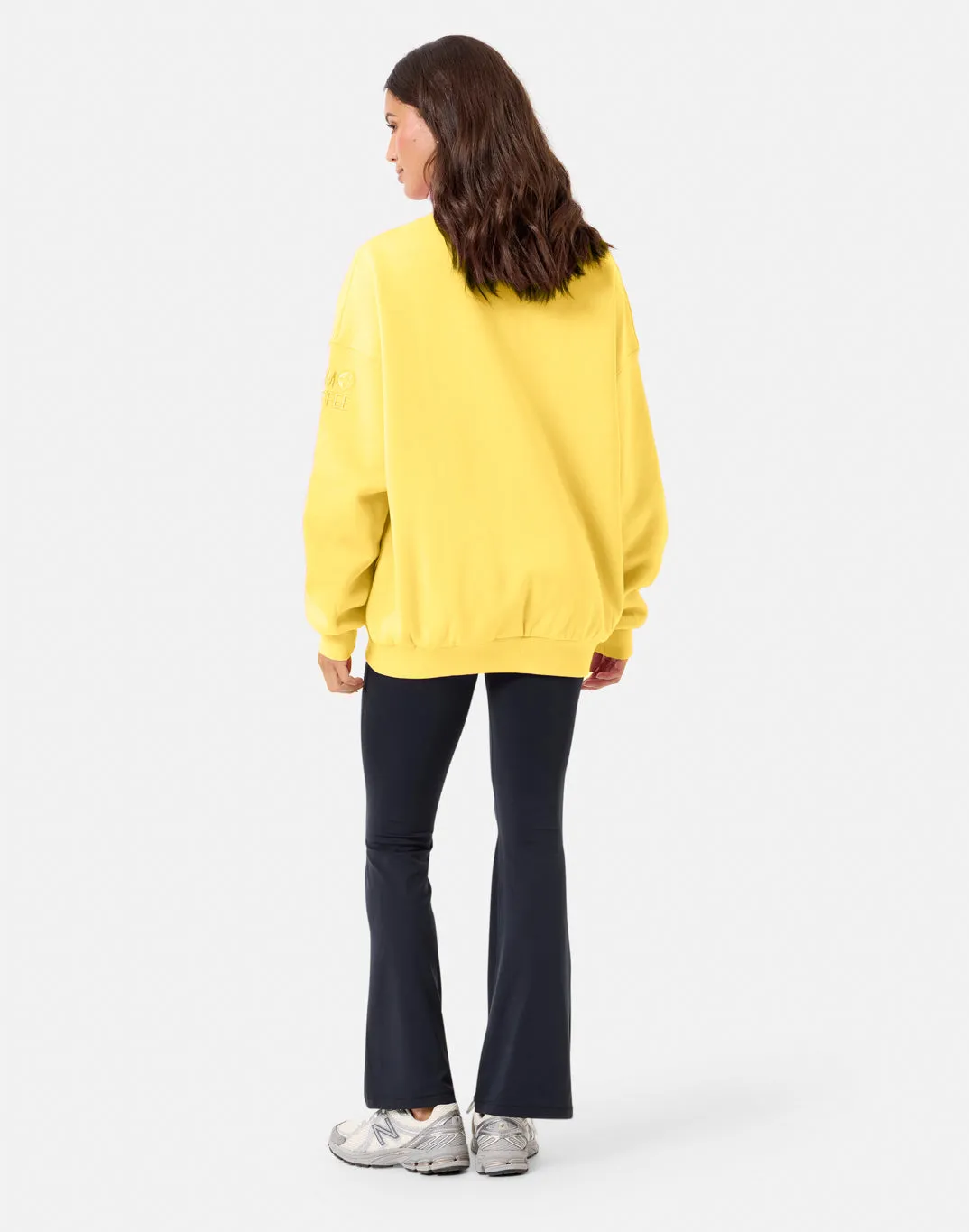 Snap Collar Sierra Sweatshirt in Lemon Sorbet sold by Gym+Coffee product image thumbnail 4