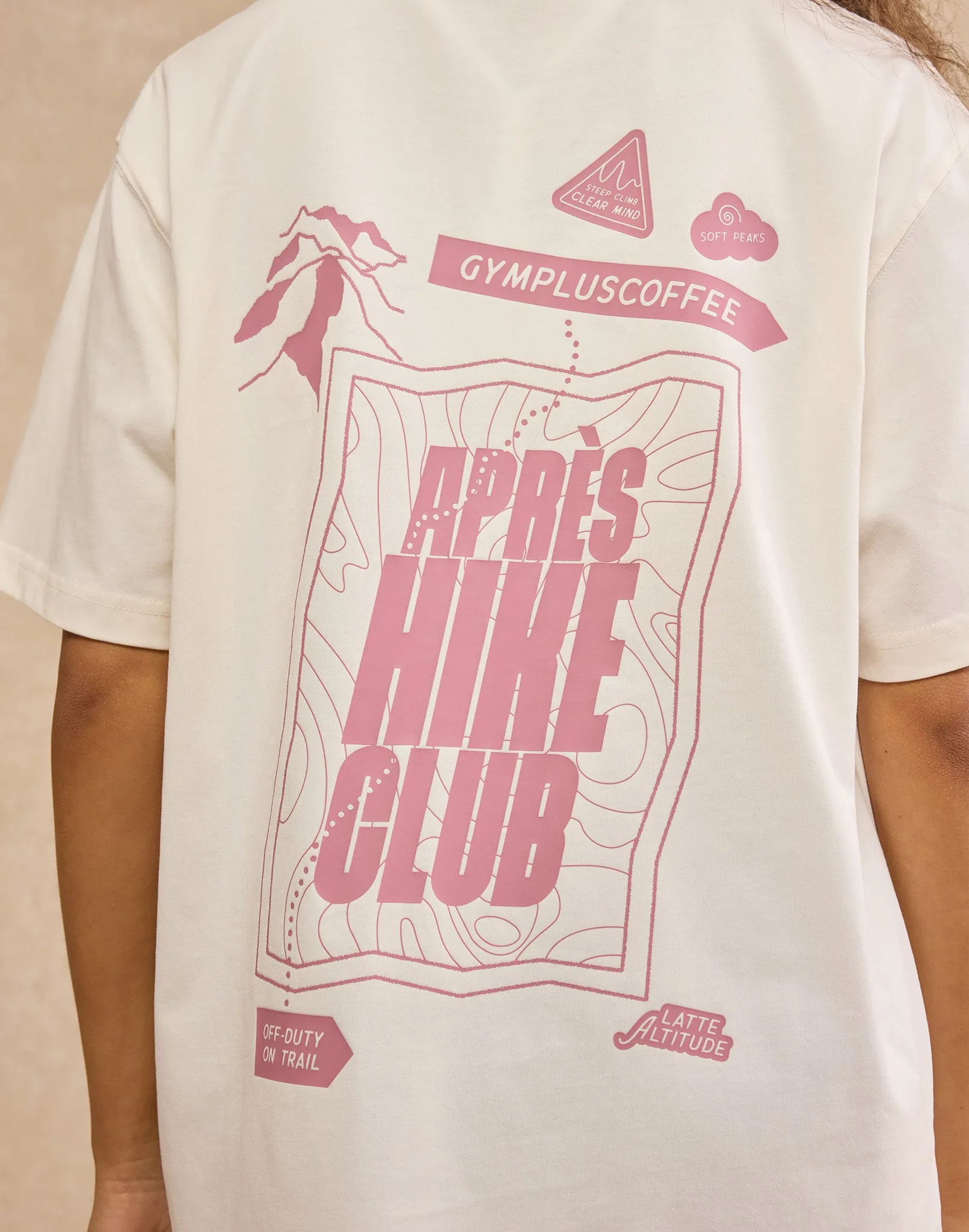 Oversized Print Tee in Ecru sold by Gym+Coffee product image thumbnail 2