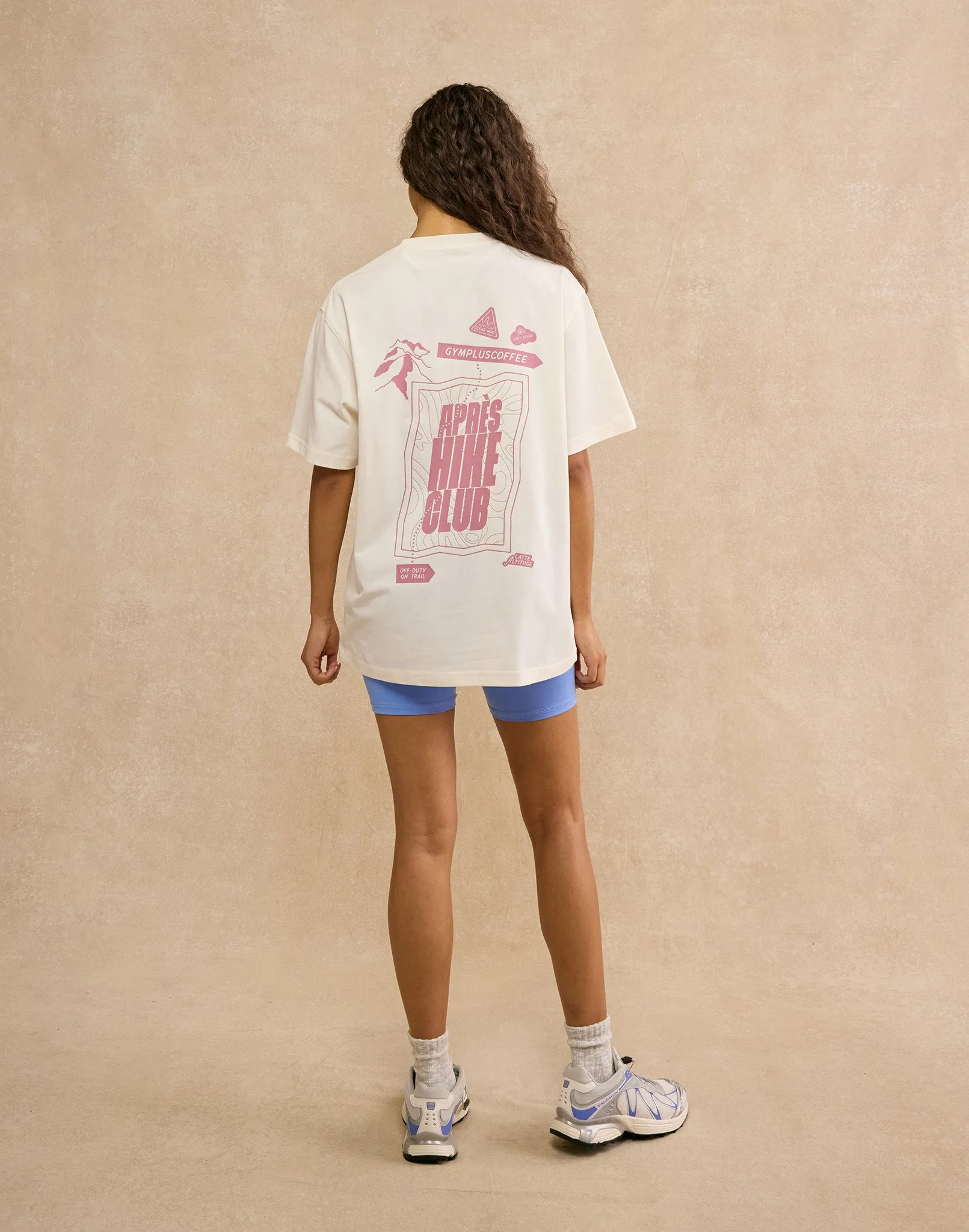 Oversized Print Tee in Ecru sold by Gym+Coffee product image thumbnail 4