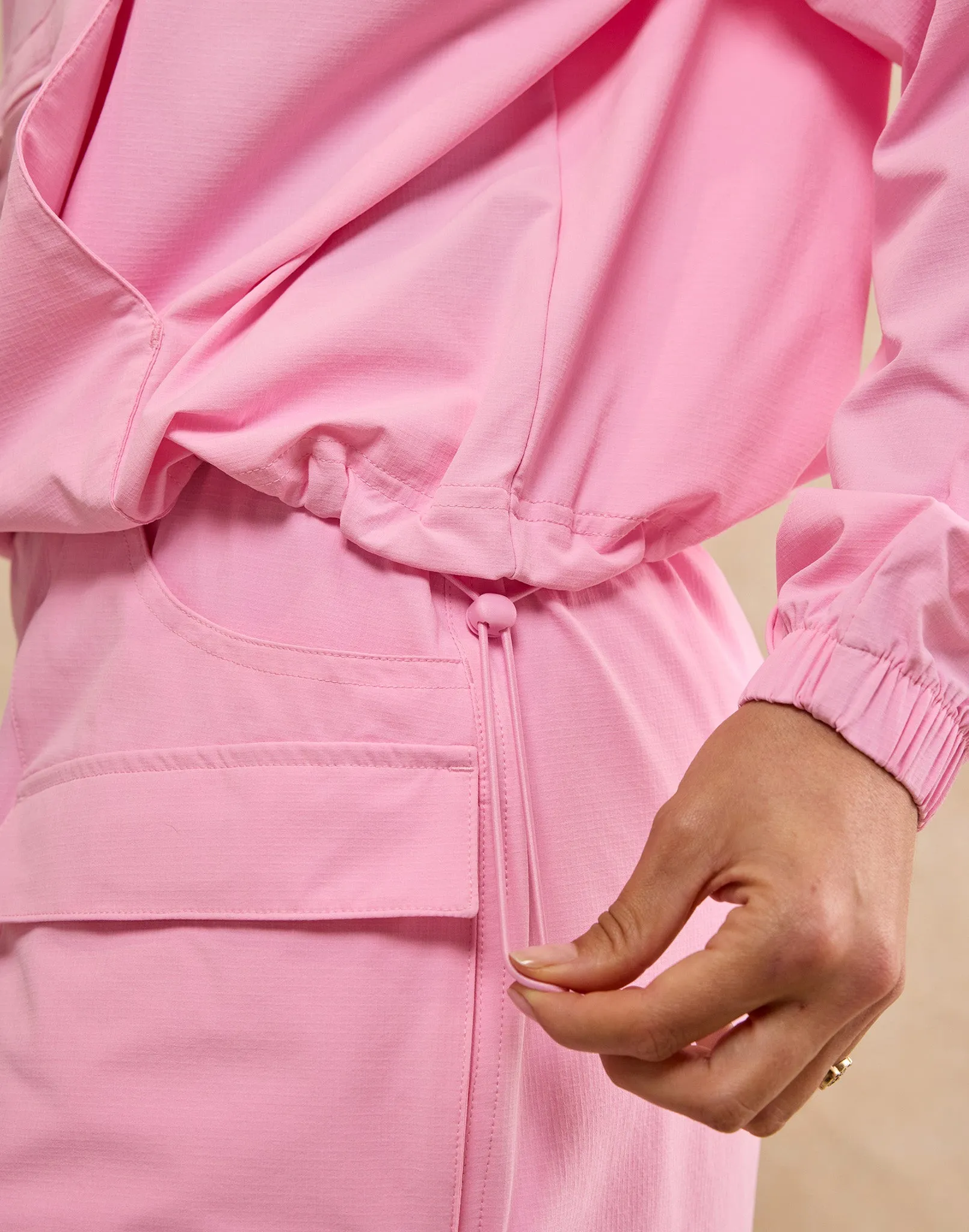 Haven Windbreaker in Pink Blossom sold by Gym+Coffee product image thumbnail 4