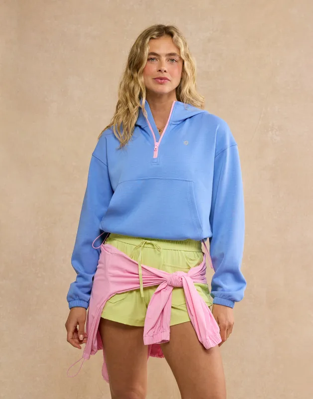 Haven Hoodie in Periwinkle Blue made by Gym+Coffee