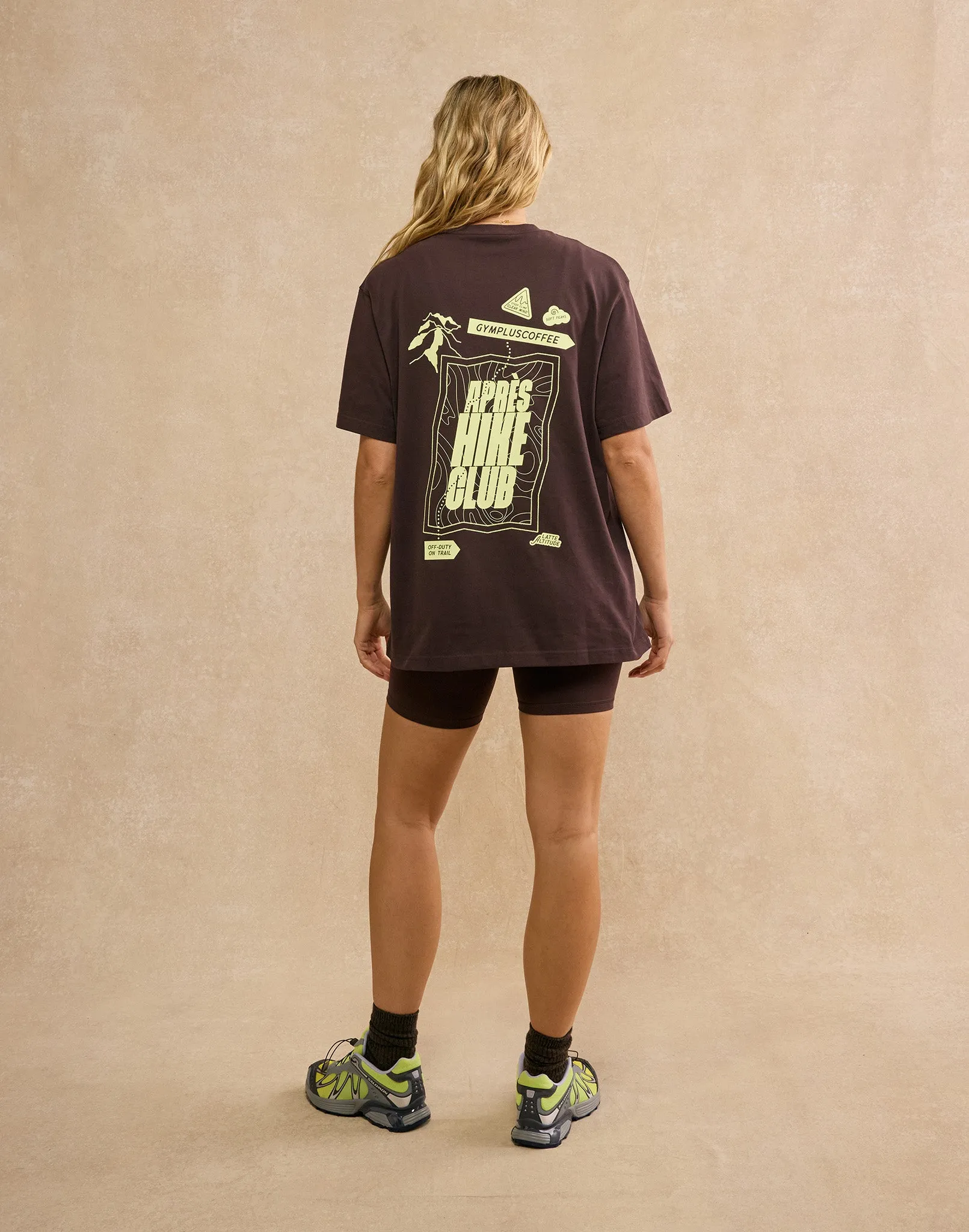 Oversized Print Tee in Mocha Bean sold by Gym+Coffee product image thumbnail 4