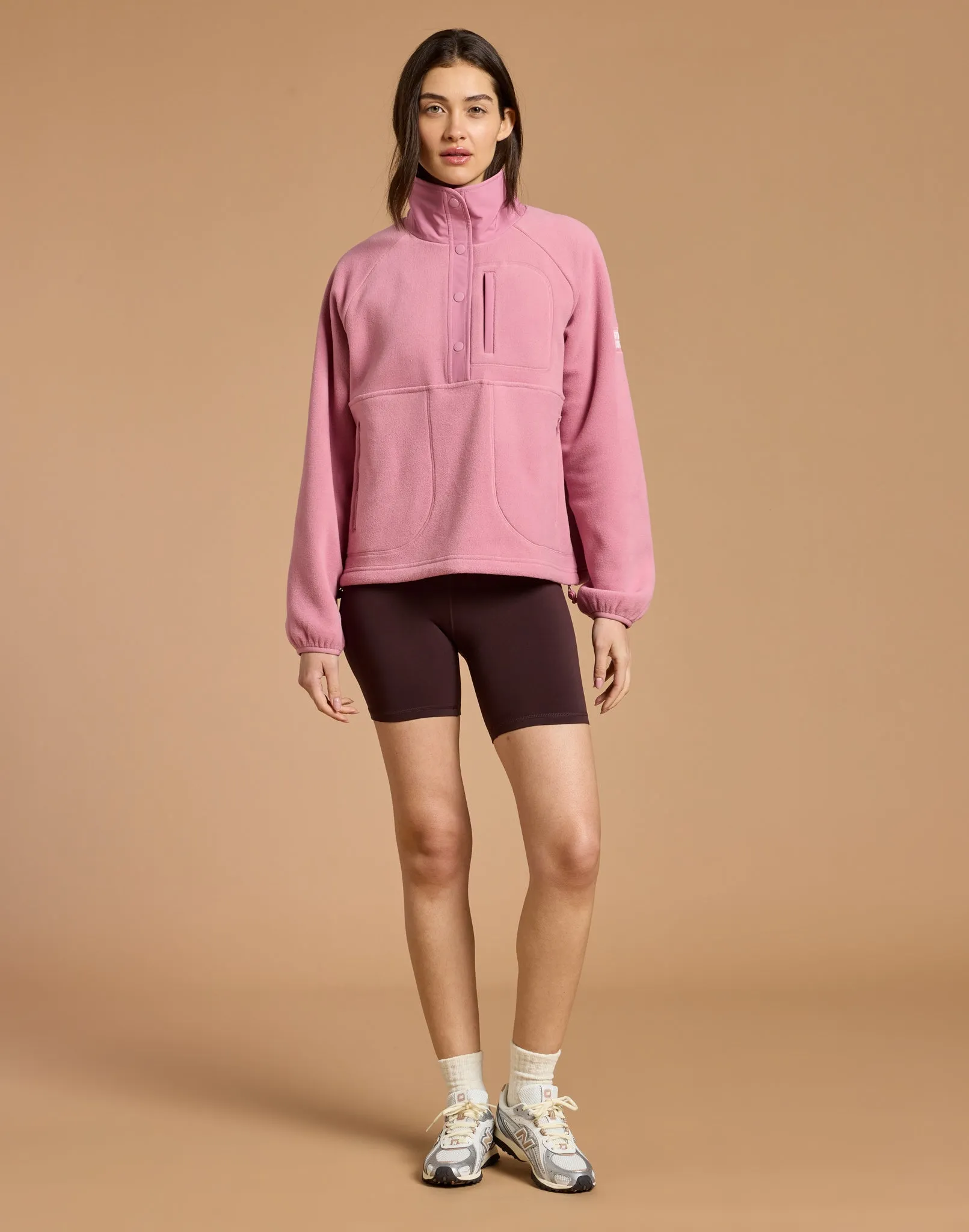 Snap Polar Fleece in Pink Velvet sold by Gym+Coffee product image thumbnail 3