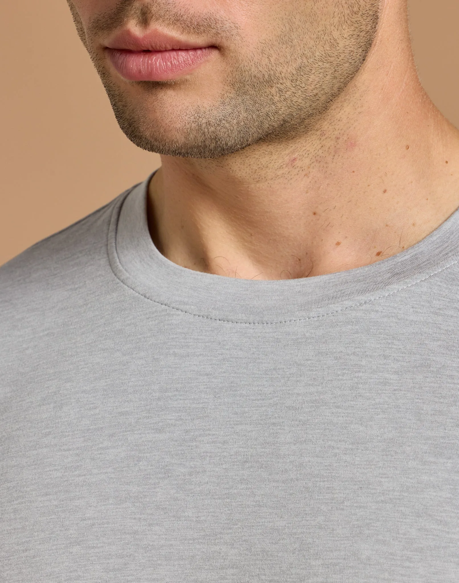 Daily Tee in Stone Grey Marl sold by Gym+Coffee product image thumbnail 5