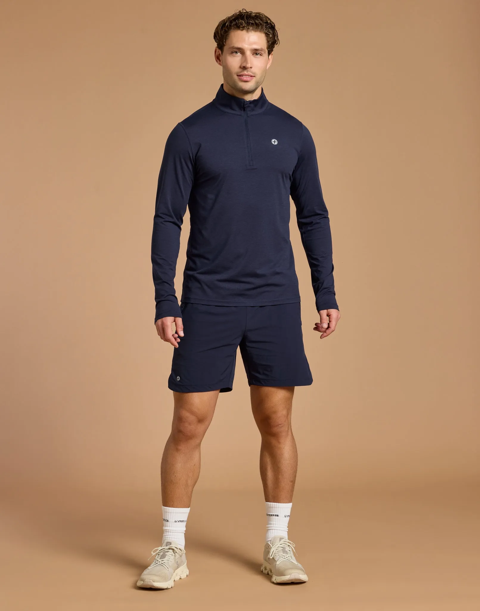 Midlayer in Twilight Navy Marl sold by Gym+Coffee product image thumbnail 2