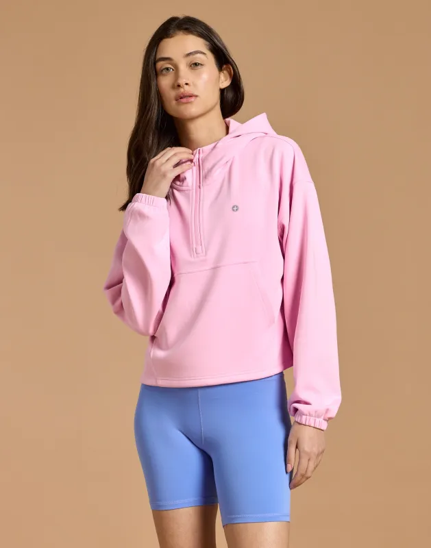 Haven Hoodie in Pink Blossom made by Gym+Coffee