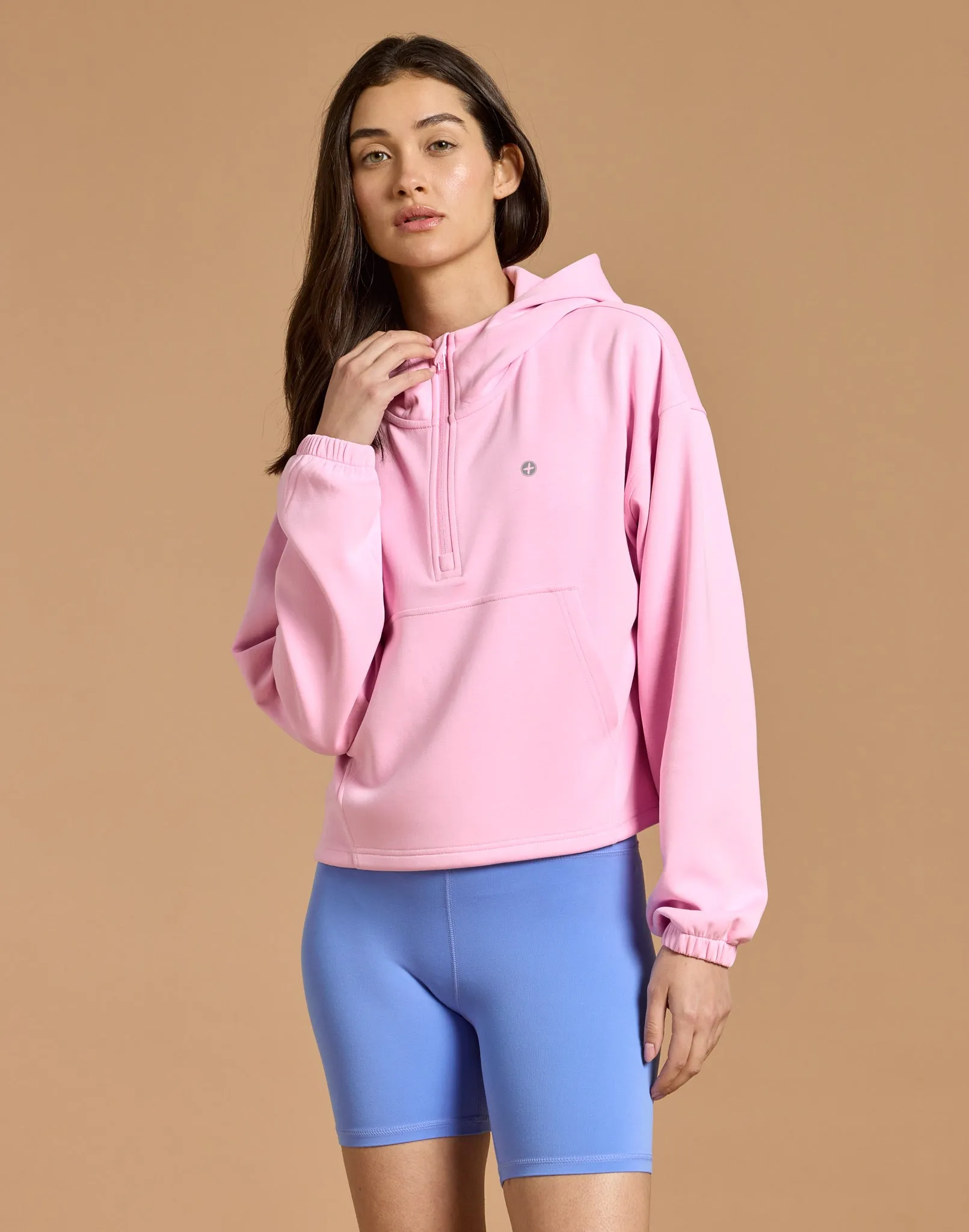 Haven Hoodie in Pink Blossom sold by Gym+Coffee