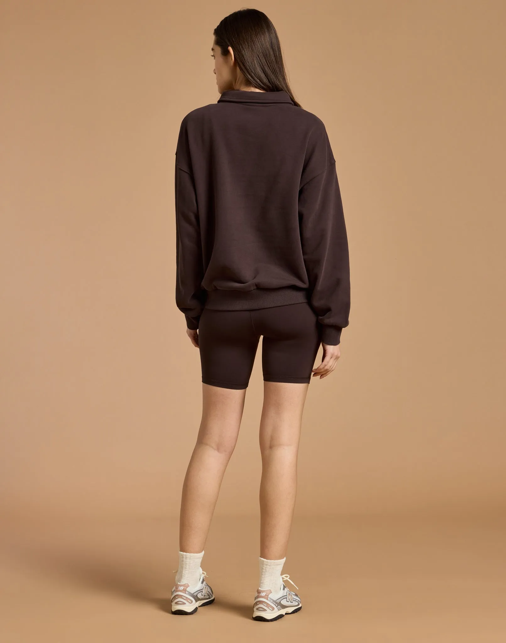 Daily Collared Sweatshirt in Mocha Bean sold by Gym+Coffee product image thumbnail 5