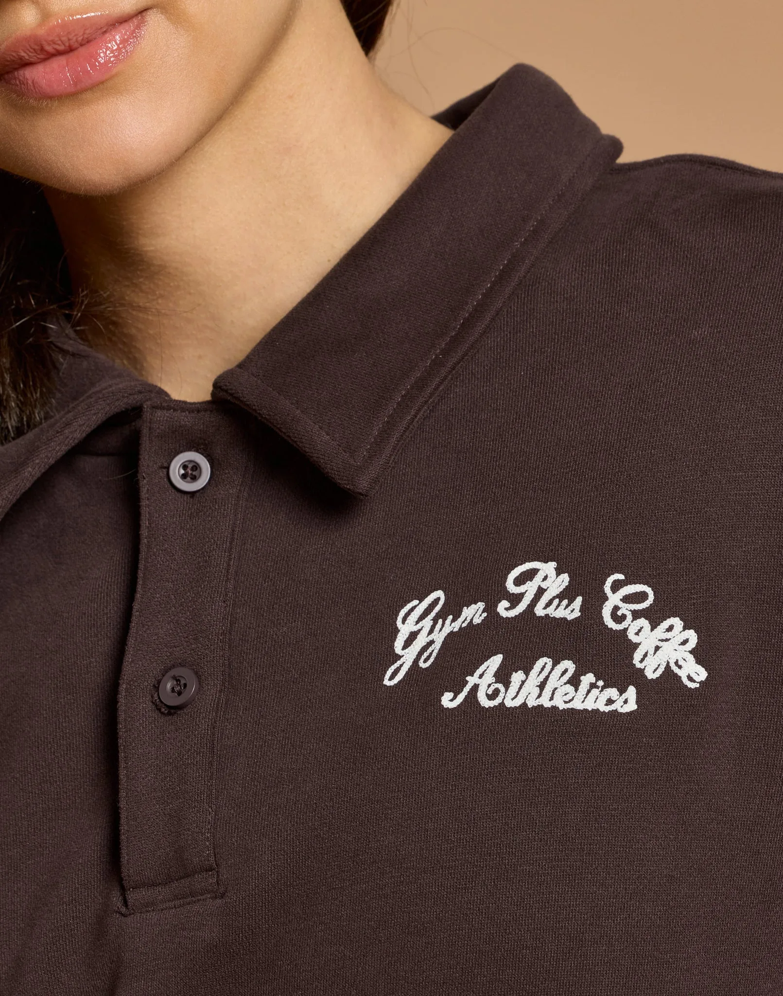 Daily Collared Sweatshirt in Mocha Bean sold by Gym+Coffee product image thumbnail 3