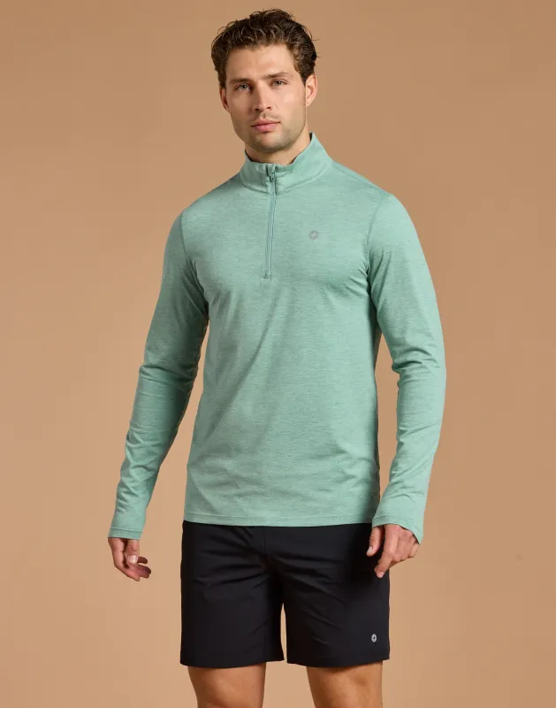 Midlayer in Fresh Green Marl made by Gym+Coffee