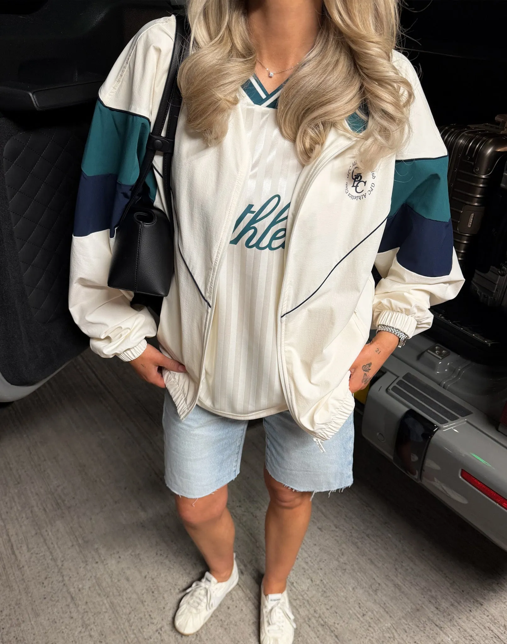 Club Windbreaker in Vintage White sold by Gym+Coffee product image thumbnail 5